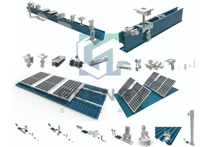 Bộ dụng cụ lắp đặt tấm pin mặt trời trên mái nhà đứng