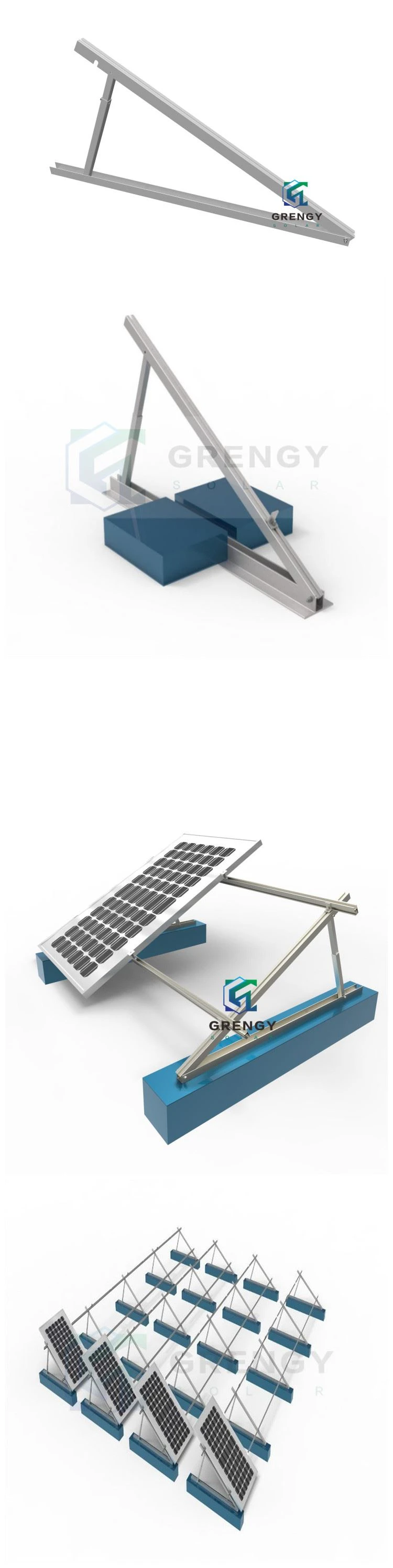 Solar power system for solar panel matrix system