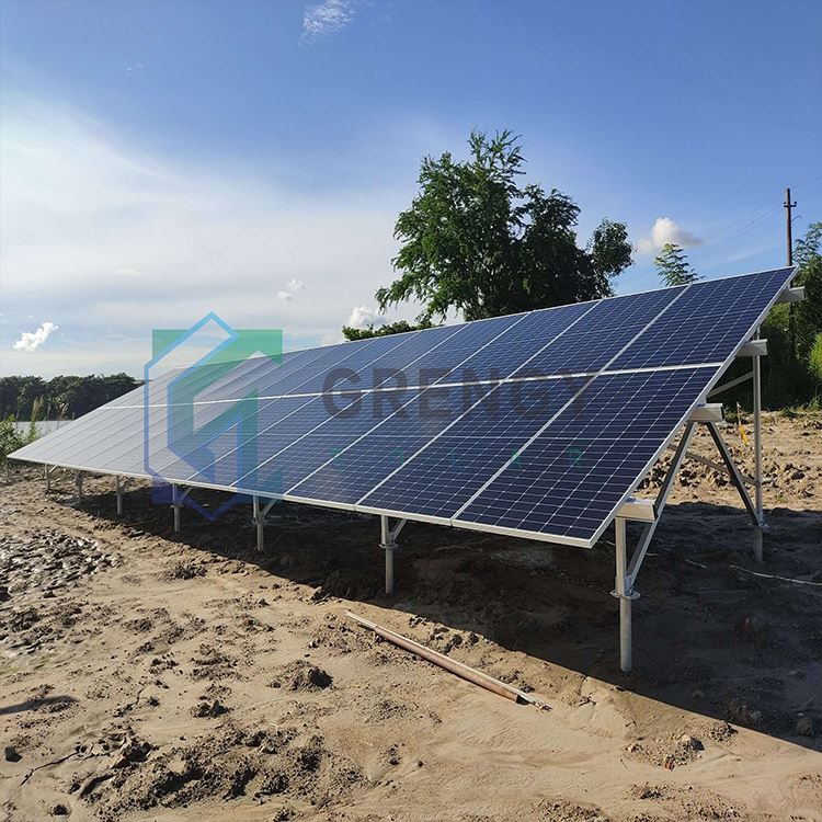 Ground mount solar panel racks aluminum