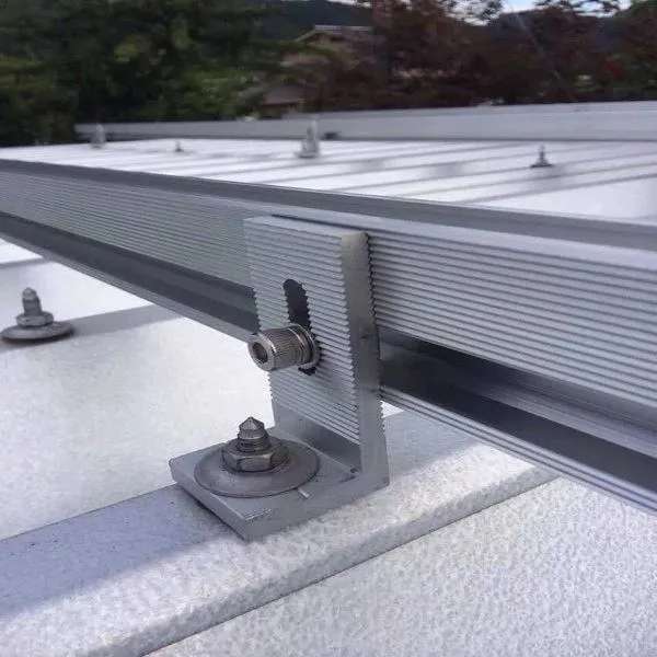 Anodized Aluminum Solar Mount - Flat Roof installation