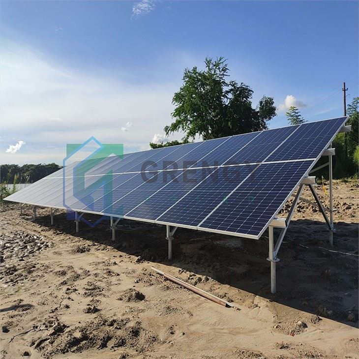 Giá đỡ bảng điều khiển năng lượng mặt trời gắn trên mặt đất bằng nhôm