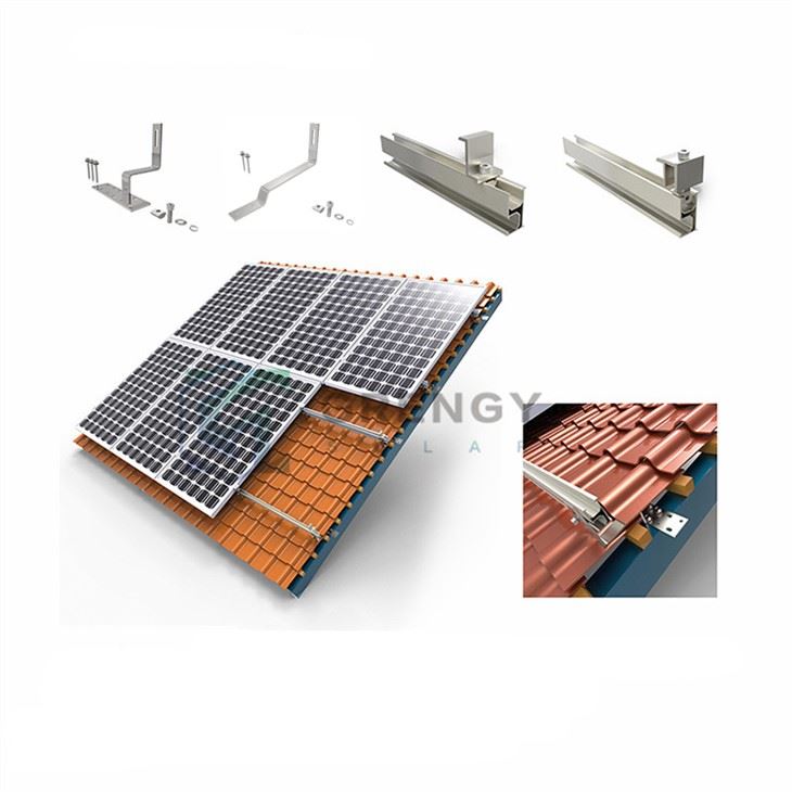 Hệ thống lắp đặt mái ngói phẳng năng lượng mặt trời