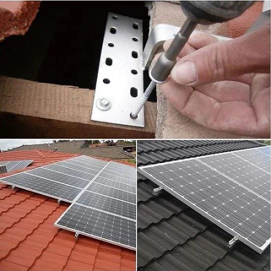 Adjustable PV Tile Roof Hooks For Pitched Roof