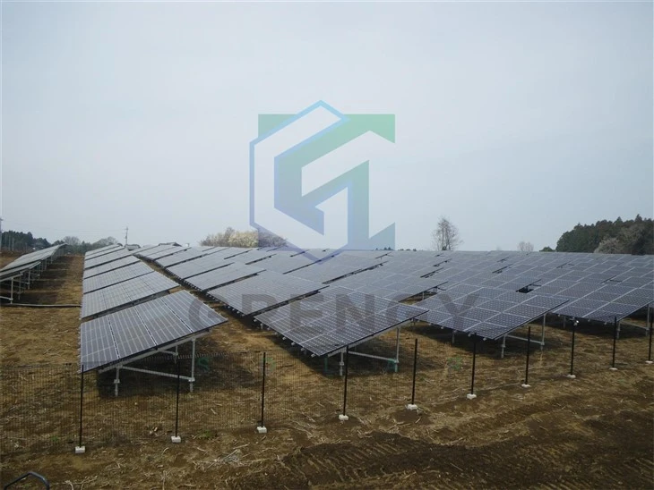 Ground Galvanized Steel Profile Solar Panel Mounting Structure Single Section HDG Steel
