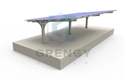 Nhà để xe năng lượng mặt trời bằng thép / nhôm HDG tùy chỉnh