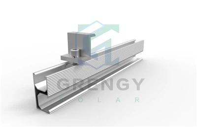 Tấm năng lượng mặt trời gắn trên mái nhà bằng nhôm