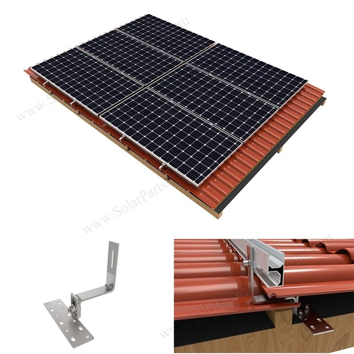 Stainless Adjustable Solar Tile Roof Hook Bracket price